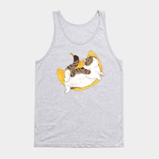 Dragon Li cat sleep on a leaf Tank Top